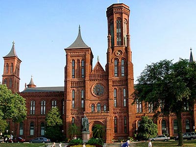 Smithsonian Institution in Washington, D.C., an example of Romanesque Revival architecture