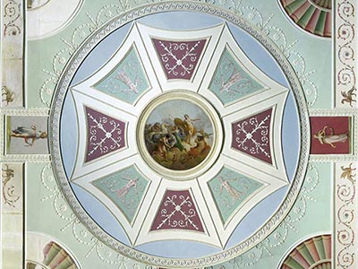 Interior decoration in the Adam style
