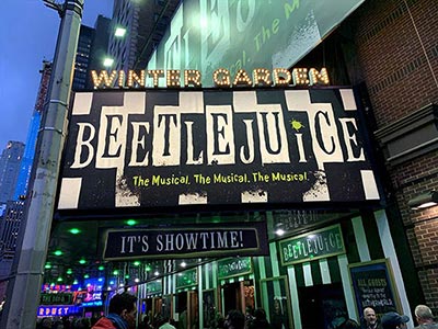 Winter Garden Theatre hosting Beetlejuice