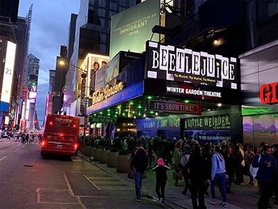 View from the Winter Garden Theatre toward Times Square