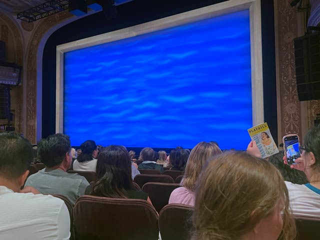 Winter Garden Theatre seat view Orchestra Side Row L