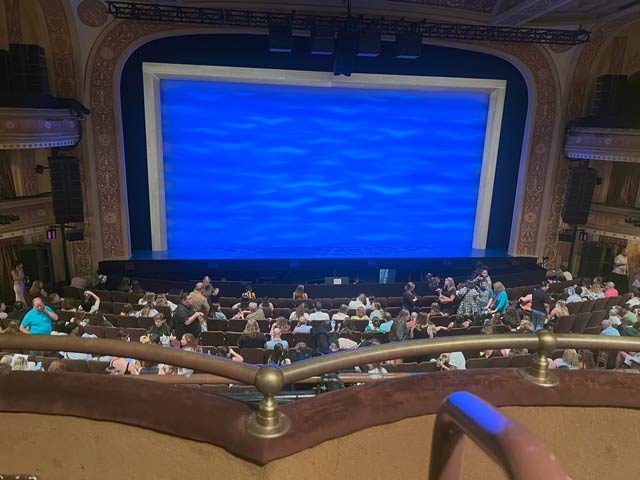 Winter Garden Theatre seat view Mezzanine Center Row B