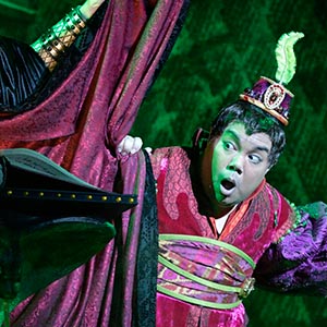 Iago, a key character in the Broadway musical Aladdin
