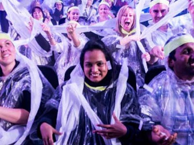 Blue Man Group highlight Poncho Seats
