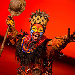 Rafiki, a character in The Lion King Broadway musical