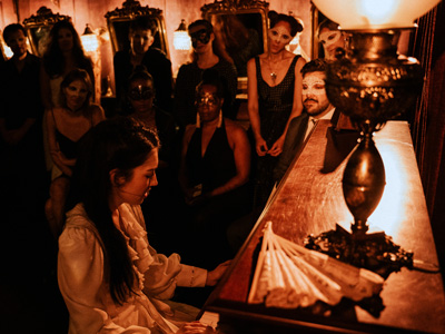Masquerade dress code and immersive theater experience in New York